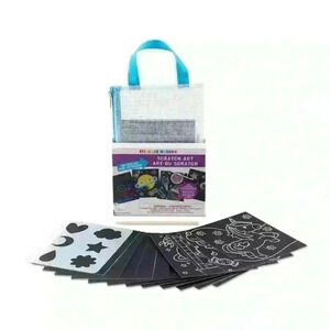 BNIB On-The-Go Scratch Art Kit with Carrying Case for  Travel Ages 5+